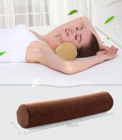 Gối tròn dài kê cổ nằm ngủ hỗ trợ vai gáy GLN-05