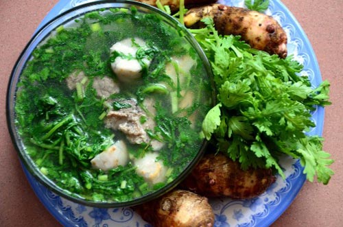 canh rau cải cúc canh rau cải cúc