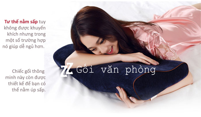 Gối ngủ nằm úp sấp Gối ngủ nằm úp sấp