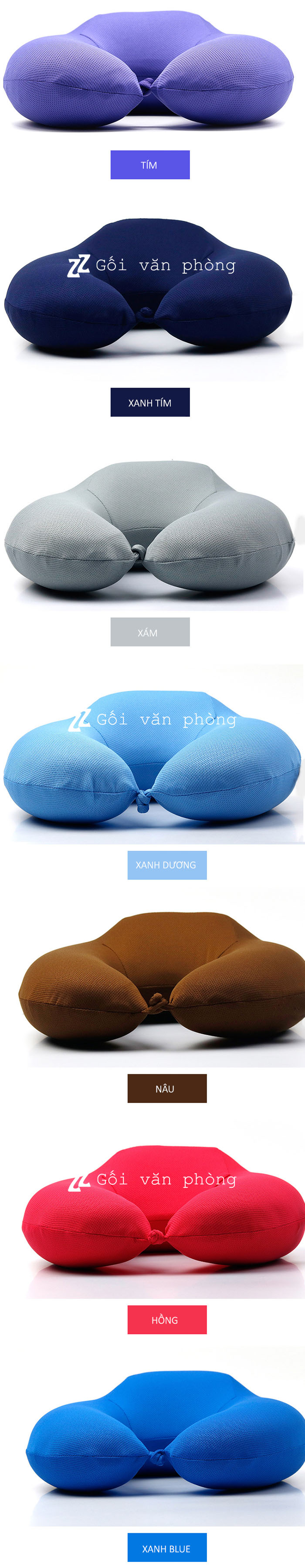Màu gối chữ C Màu gối chữ C
