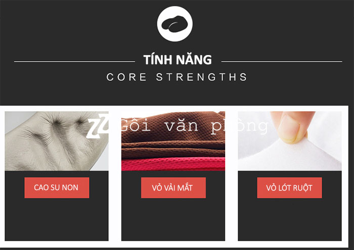 Tính năng gối chữ U Tính năng gối chữ U