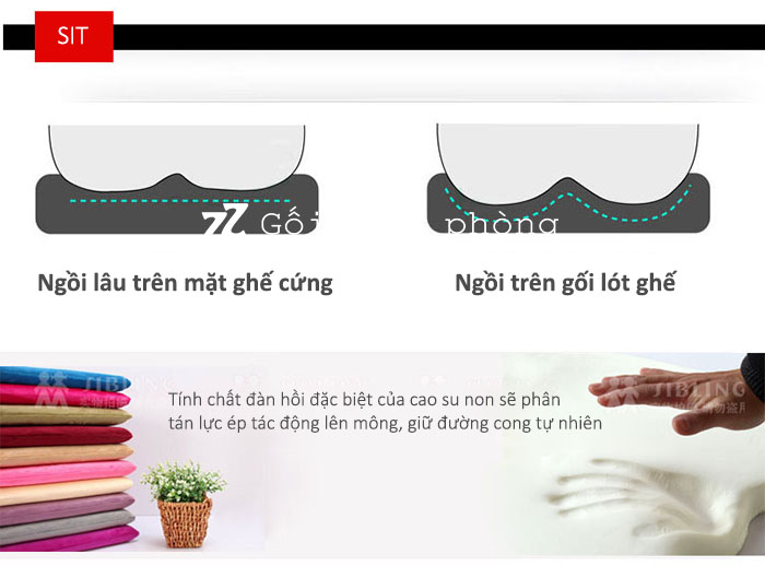 Tác dụng của gối ngồi Tác dụng của gối ngồi