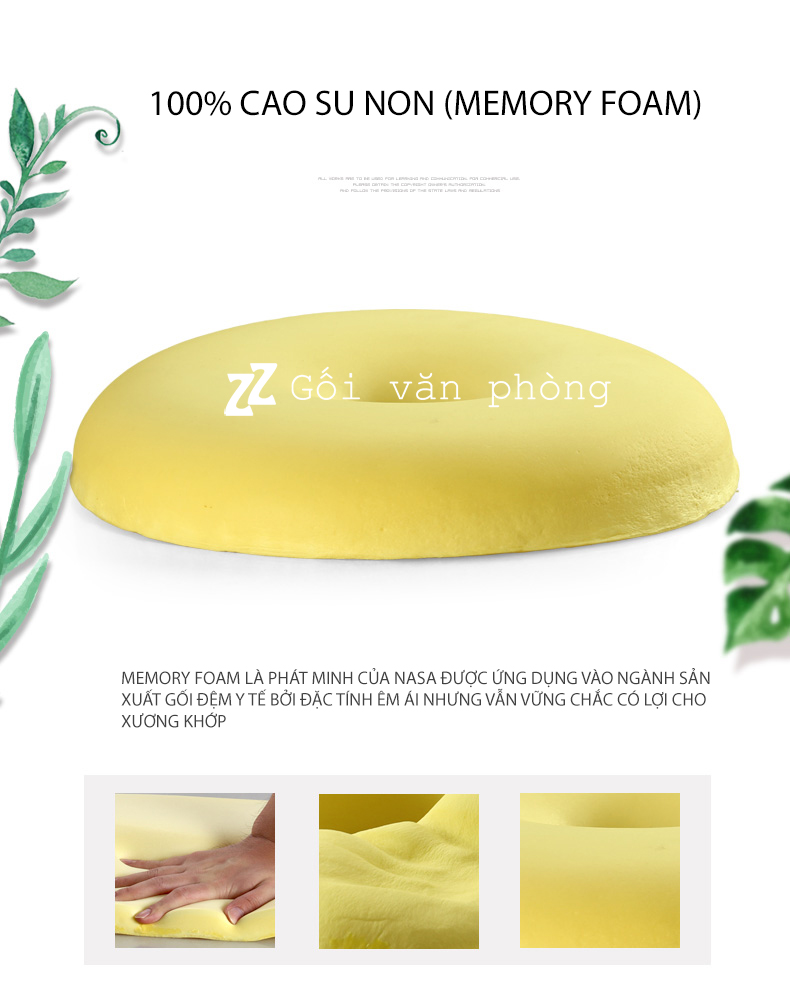 Gối cao su non Gối cao su non