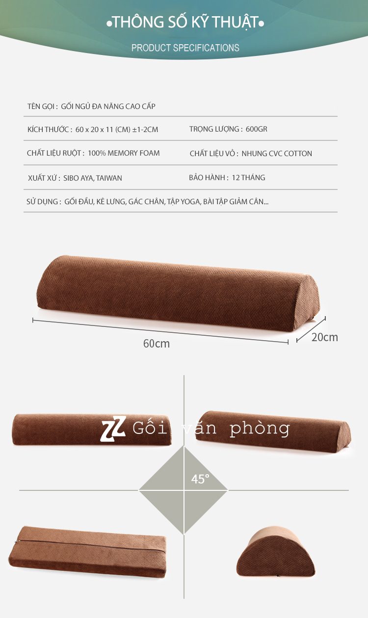 thông số gối thông số gối