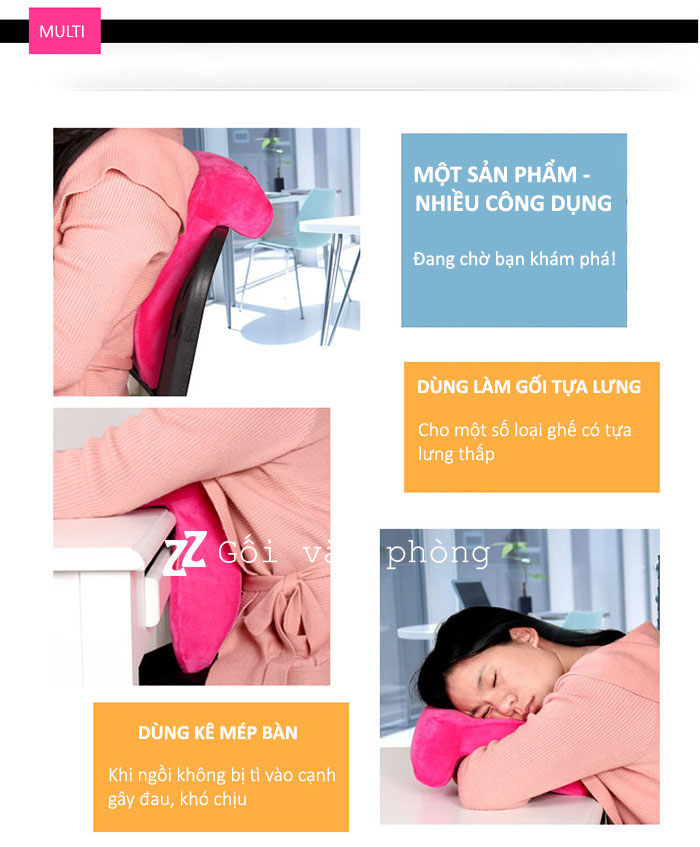 công dụng gối ngủ trưa công dụng gối ngủ trưa