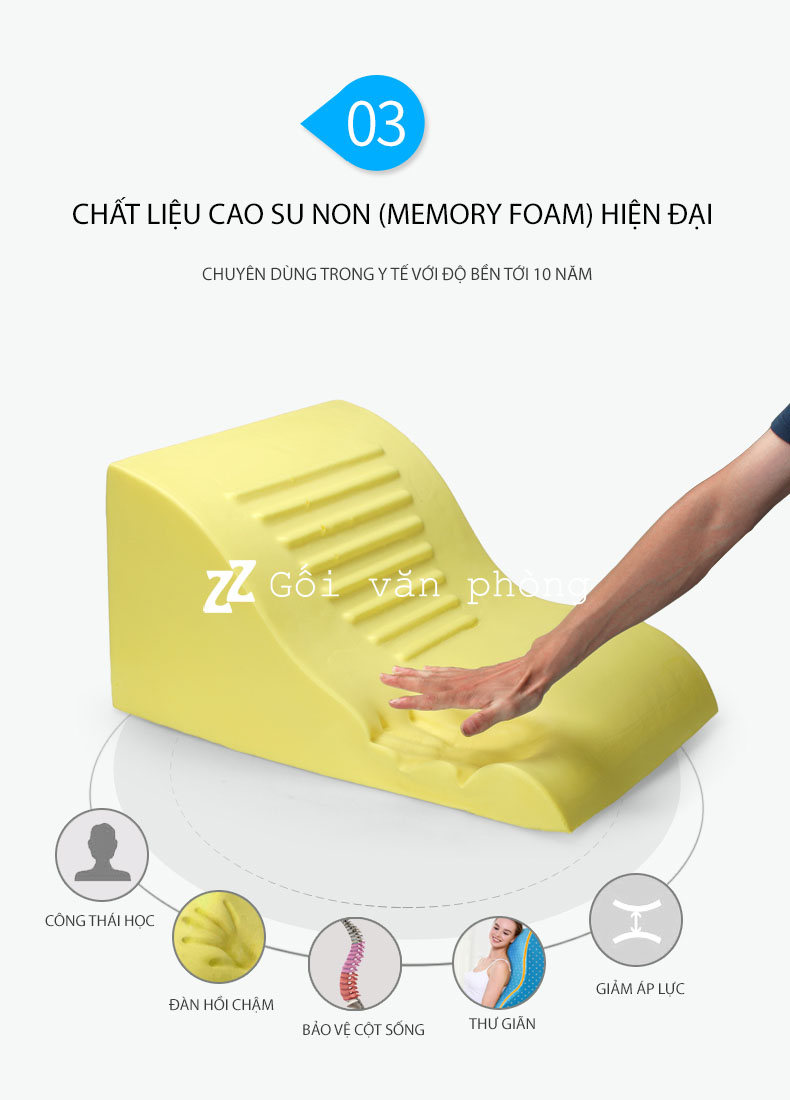 Gối cao su non Gối cao su non