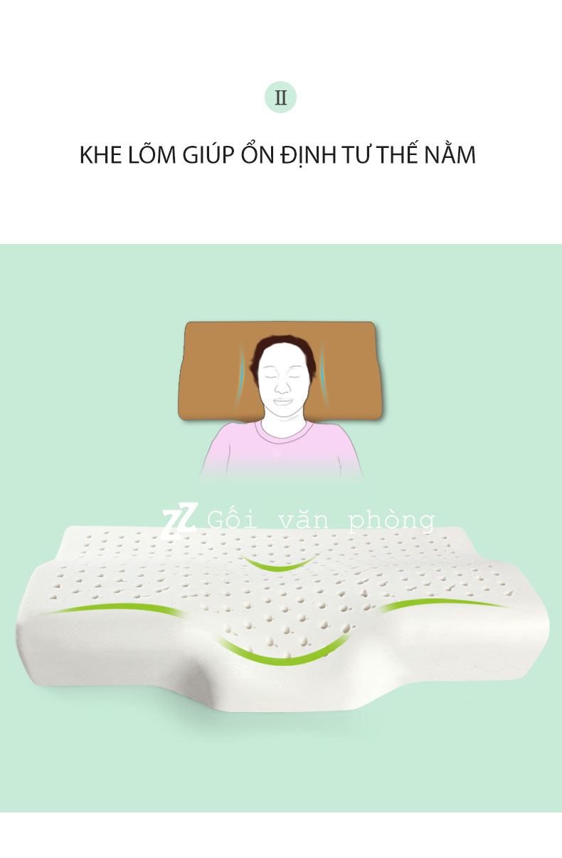 Gối ngủ cao su thông minh Gối ngủ cao su thông minh